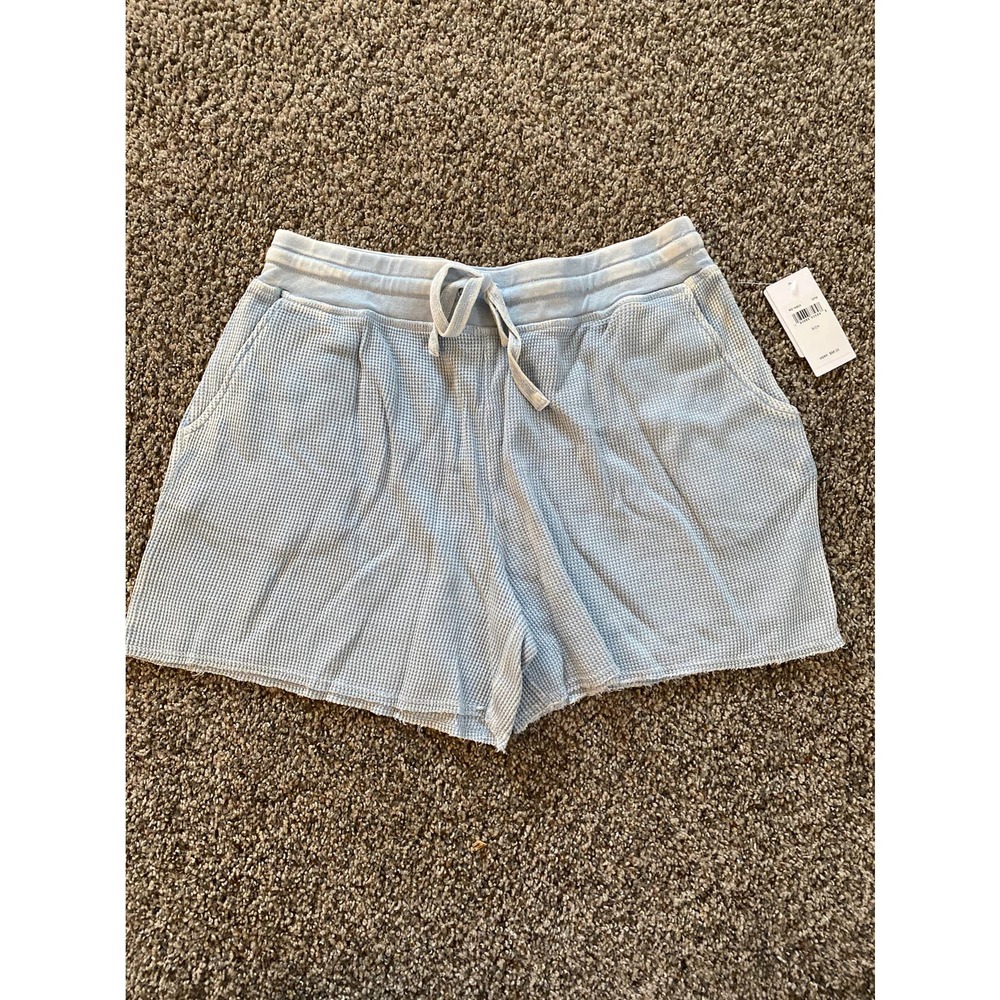 Splendid Women's Powder Blue Henley Shorts - Small